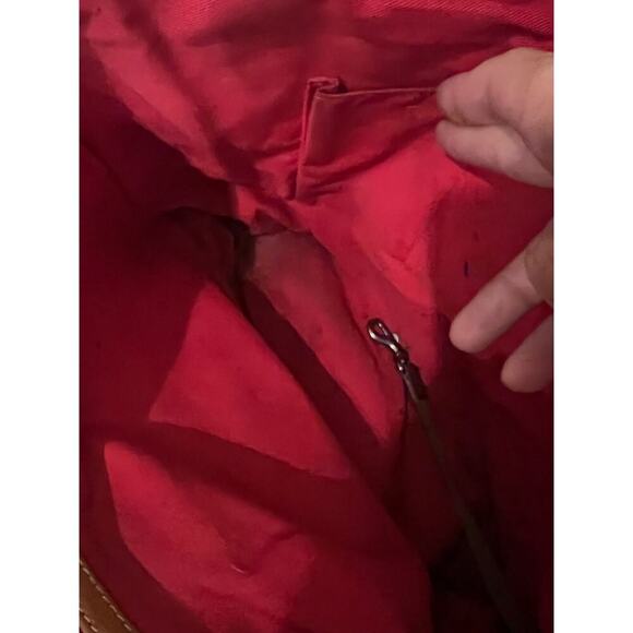 Dooney and Burke Tan Pebble Leather - Picture 4 of 10